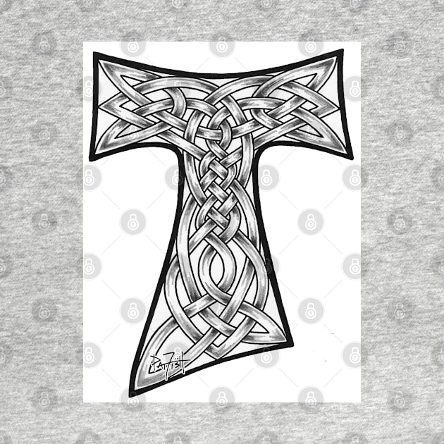 Celtic Franciscan Tau Cross by patfish